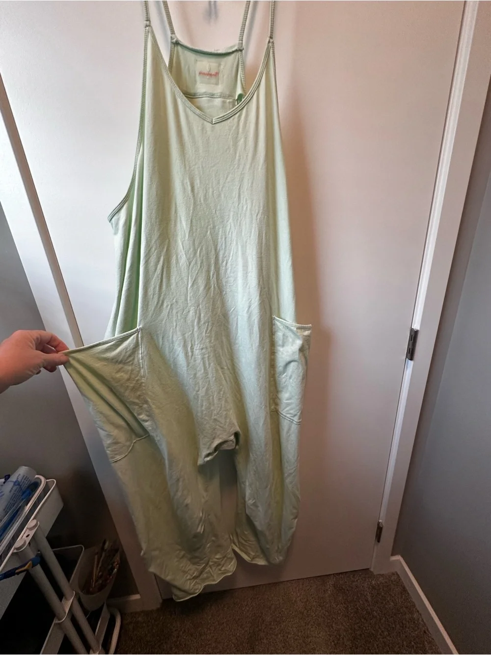 Free People Movement Mint Green Oversized Romper | XL - Picture 5 of 5